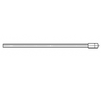 Фиксатор пружинный с перемычкой Ø 32мм (L до 1000мм) ХРОМ