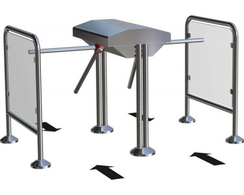Двухпроходный двухштанговый турникет Gotschlich Dolomit Tandem 2-Arm (6DOT2ADB)