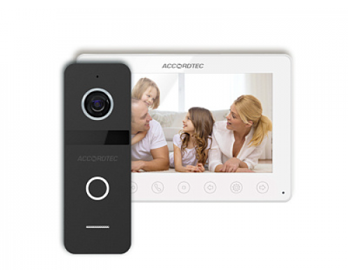 ACCORDTEC AT-HOME7 КОМПЛЕКТ ДОМОФОНИИ WH-BL
