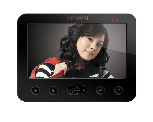 KENWEI KW-E706C-W200 ЧЕРНЫЙ Домофон