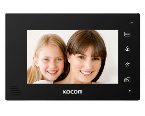 KOCOM KCV-A374 (ЧЁРНЫЙ) XL Домофон