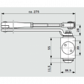 DORMA TS PROFIL EN2/3/4+SIZE5 BCA(СЕРЫЙ) Доводчик